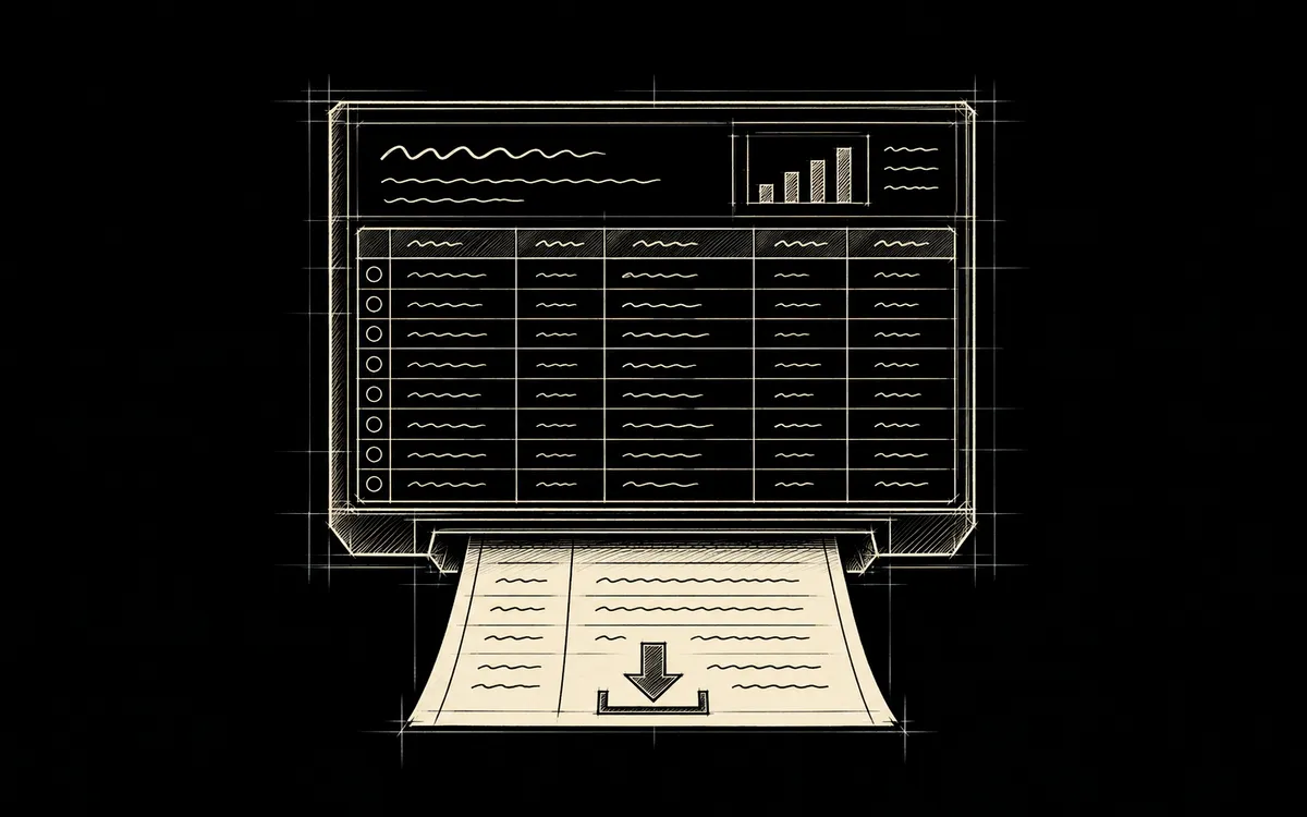 A pencil storyboard sketch of transactions & reports