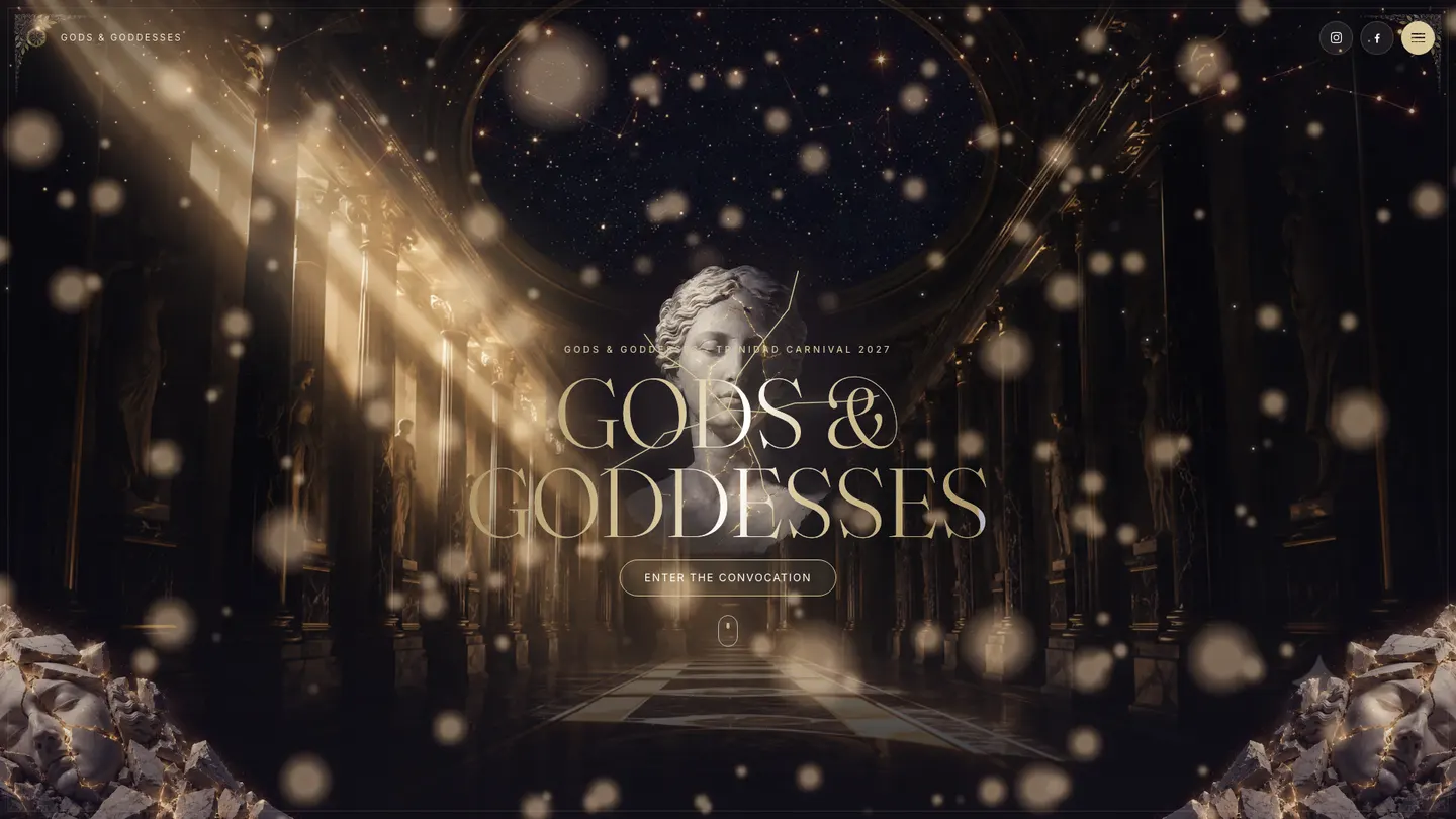 Gods & Goddesses — transformative and orbital — stone cracks into gold